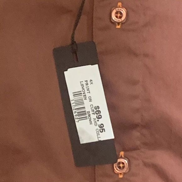 Envy Copper Button Down Long Sleeve size 4XL NWT - Picture 6 of 7